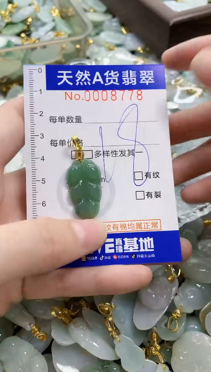 颈饰未镶嵌翡翠天然A货翡翠