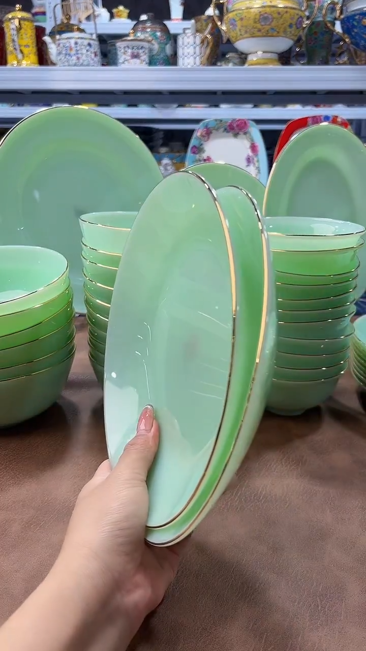 玉瓷8英寸圆盘2只餐具