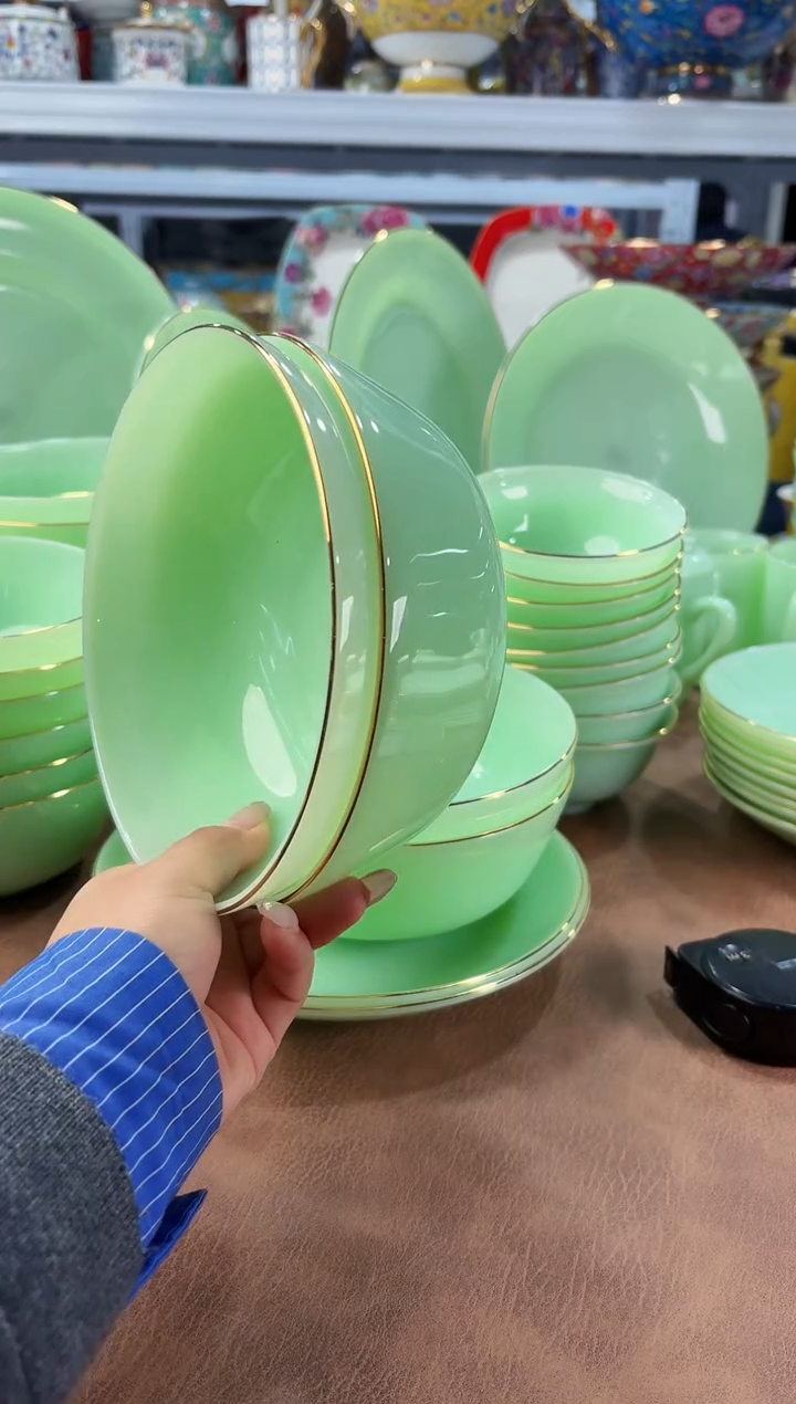 玉瓷6.5英寸面碗2个