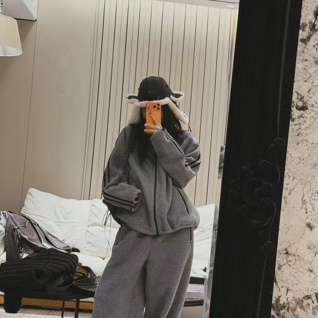 MIDOO ZNNZ 冬日高颜撞色机车风毛绒护耳防寒雷锋外套