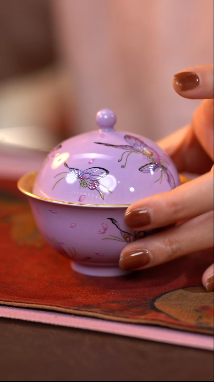 茶杯紫砂【宜景窑系列】盖碗