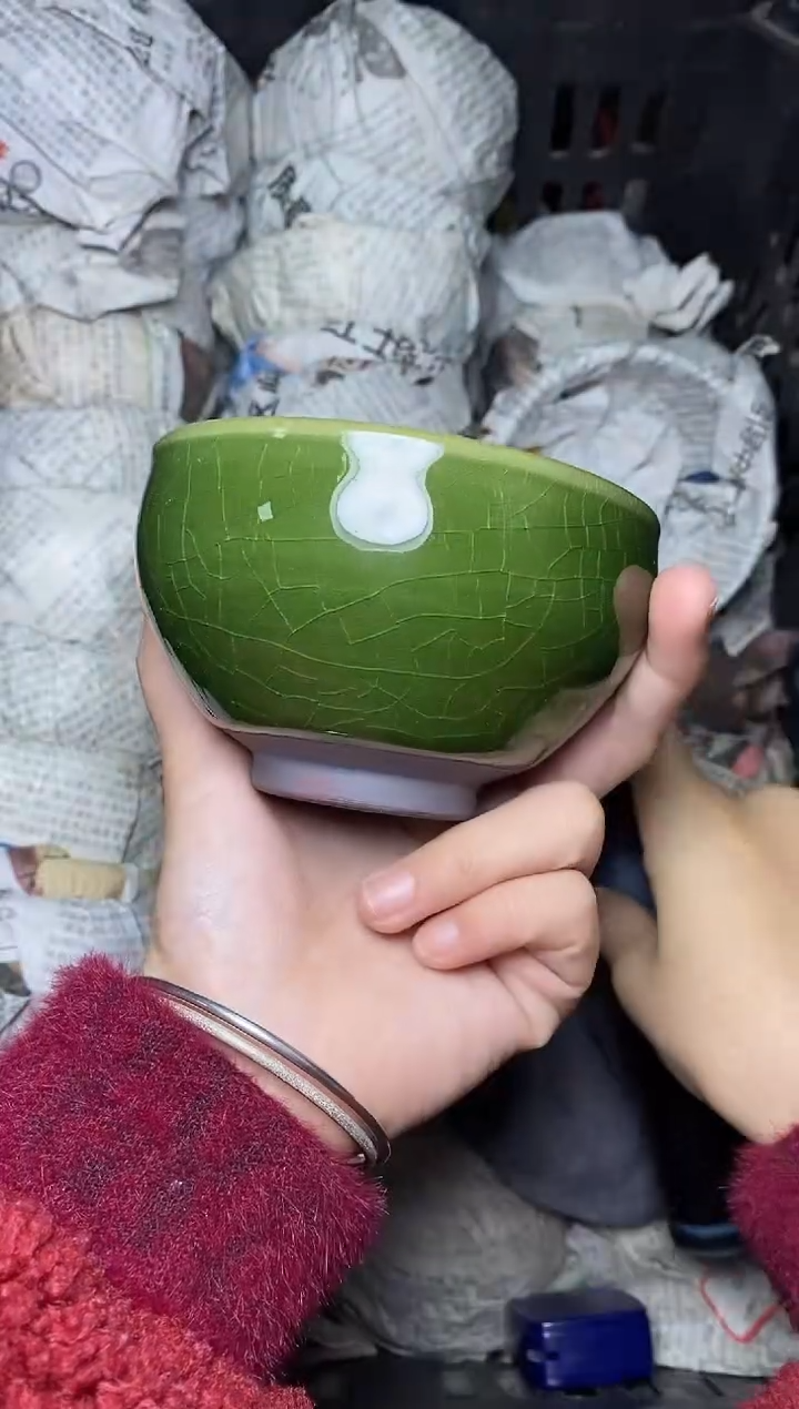 【闪购商品】茶盏帝王绿 将军 盏三疯建盏茶器