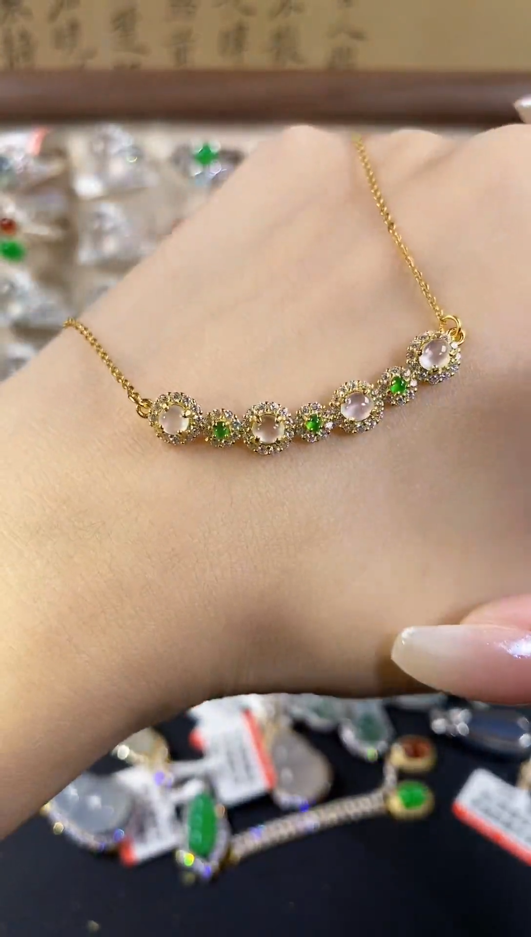 银S925镶嵌戒指翡翠天然A货翡翠95