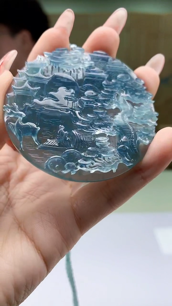 【闪购商品】定制翡翠未镶嵌4688ty-毛货挂件67