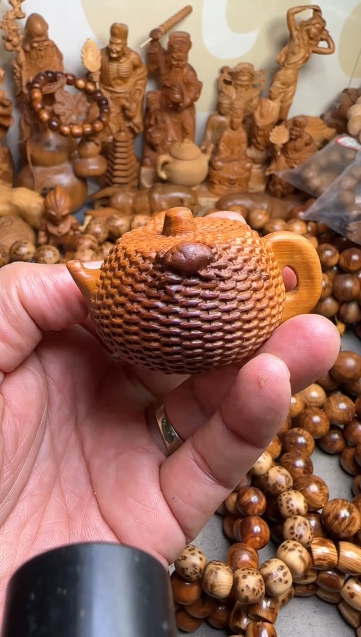 【闪购商品】柏木木雕太行崖柏 八方来财壶