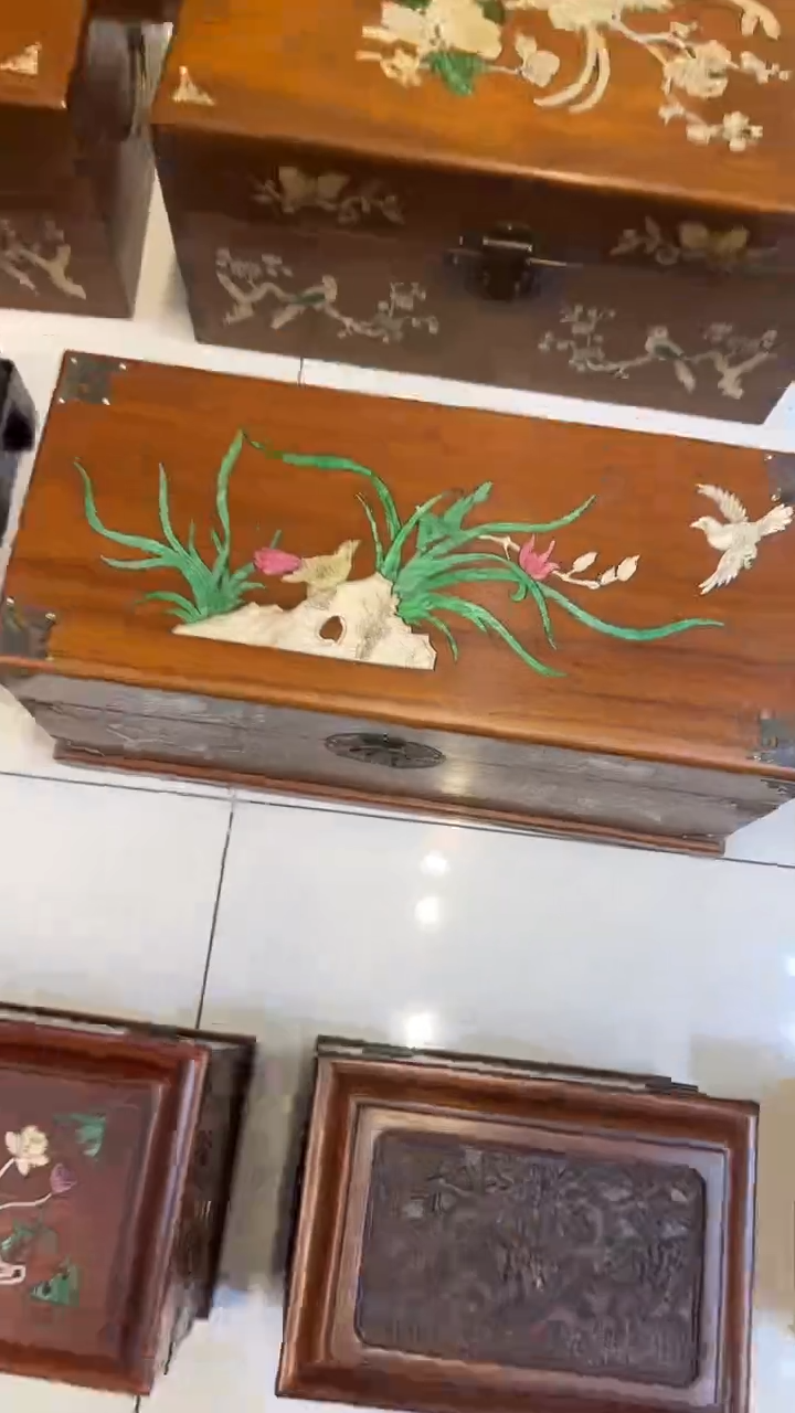 【闪购商品】木螺钿兰花收纳箱50