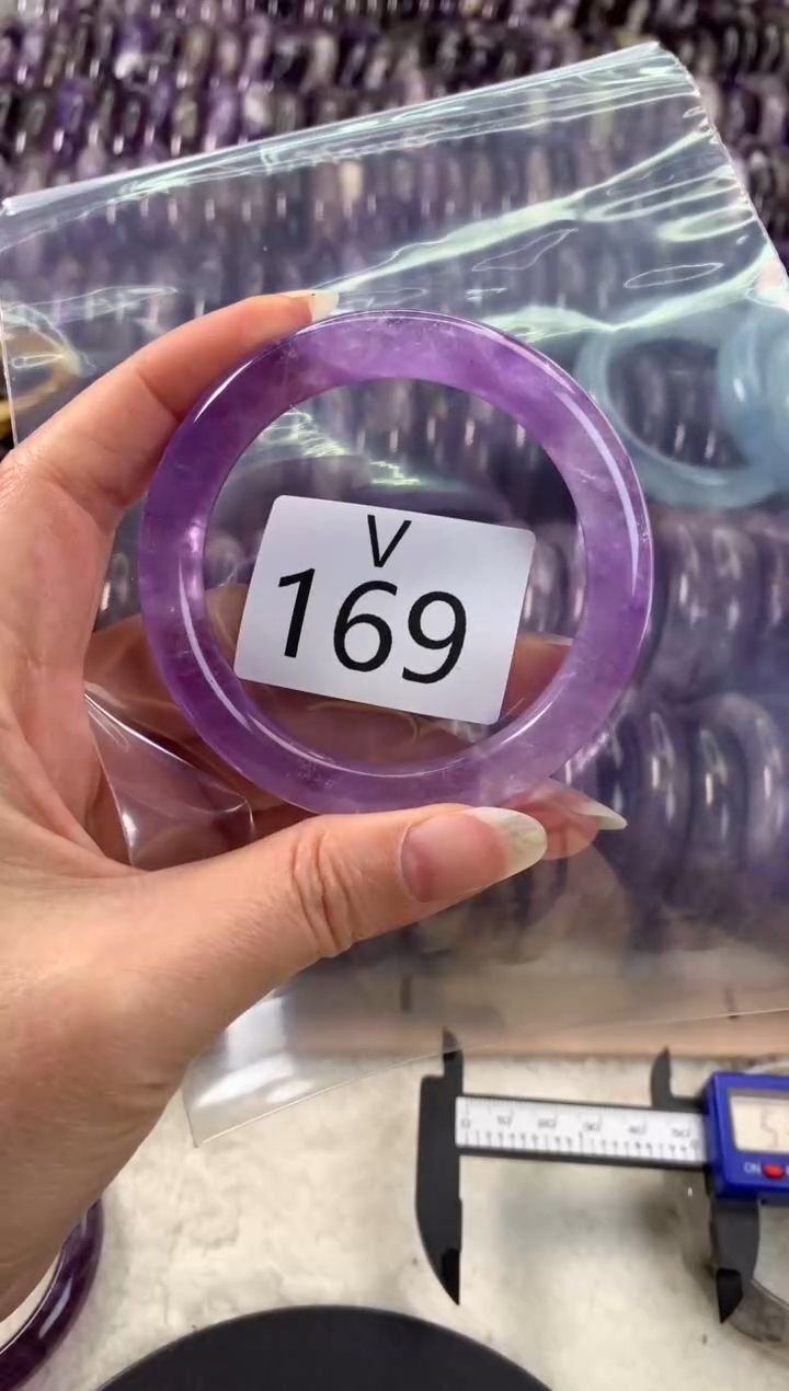 【闪购商品】水晶水晶手镯V未镶嵌169*-54