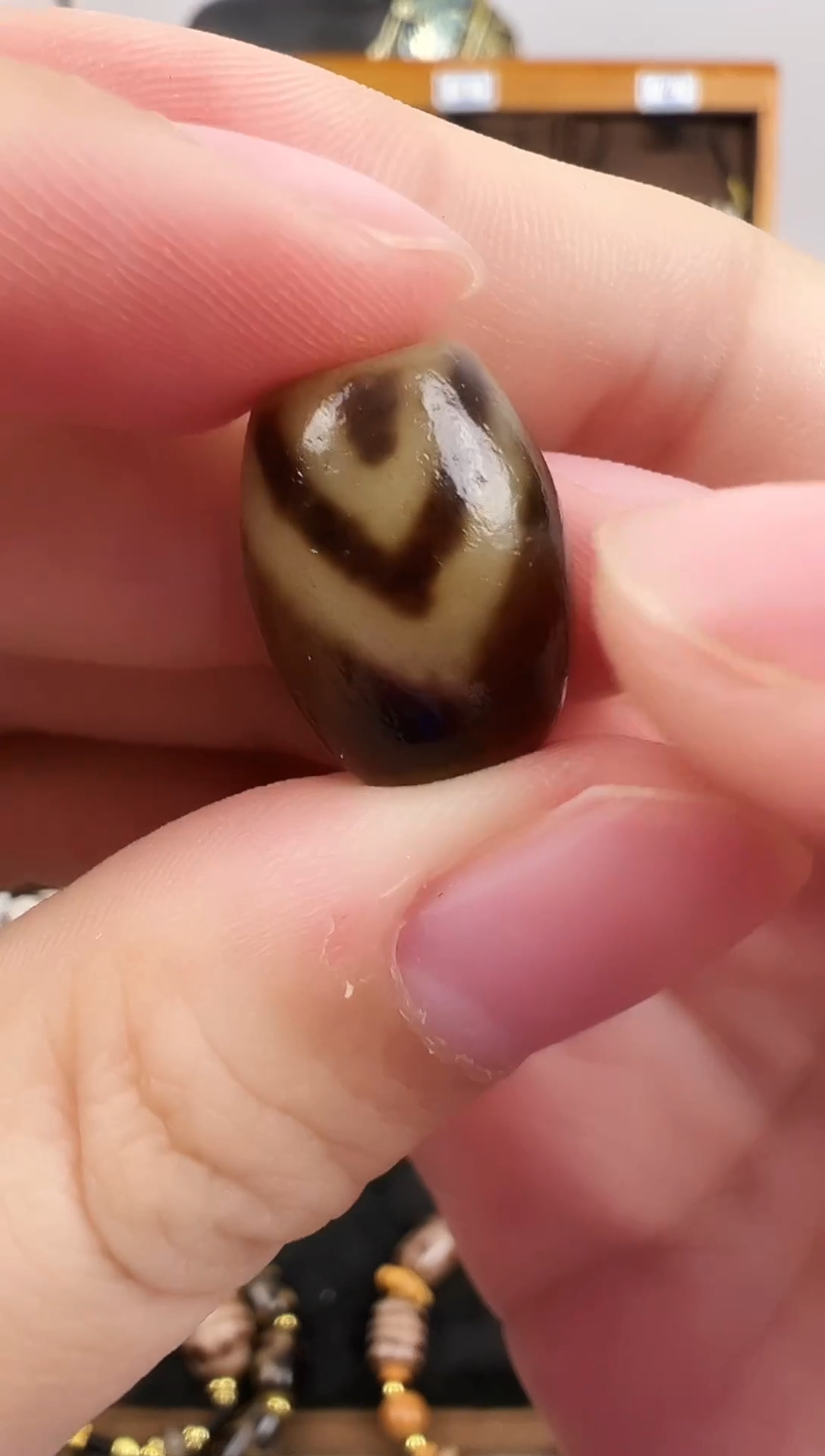 玛瑙/玉髓颈饰未镶嵌7.（微瑕）