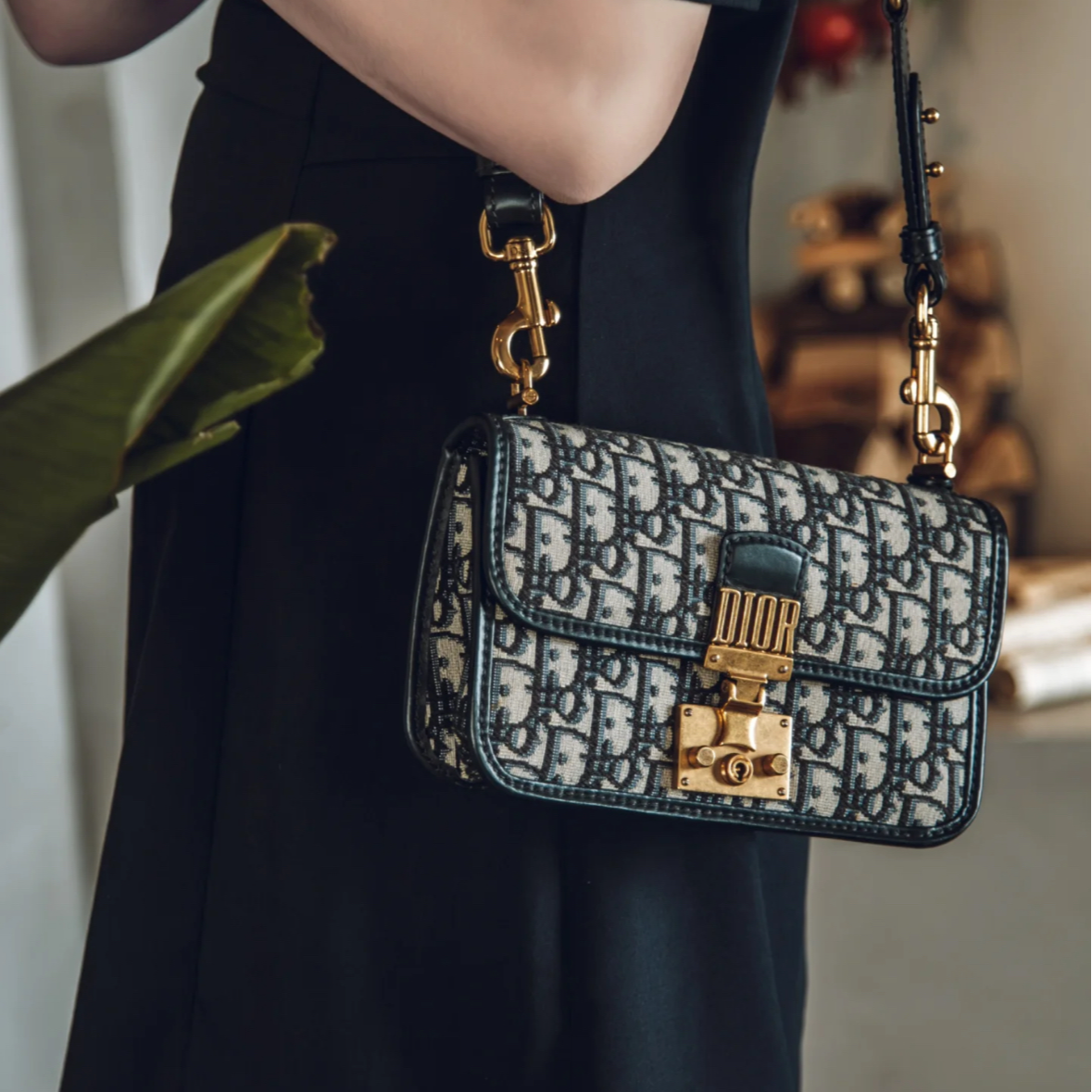 95新 DIOR/迪奥 小花Jerry P205437793 Dior Addict 小号 21 