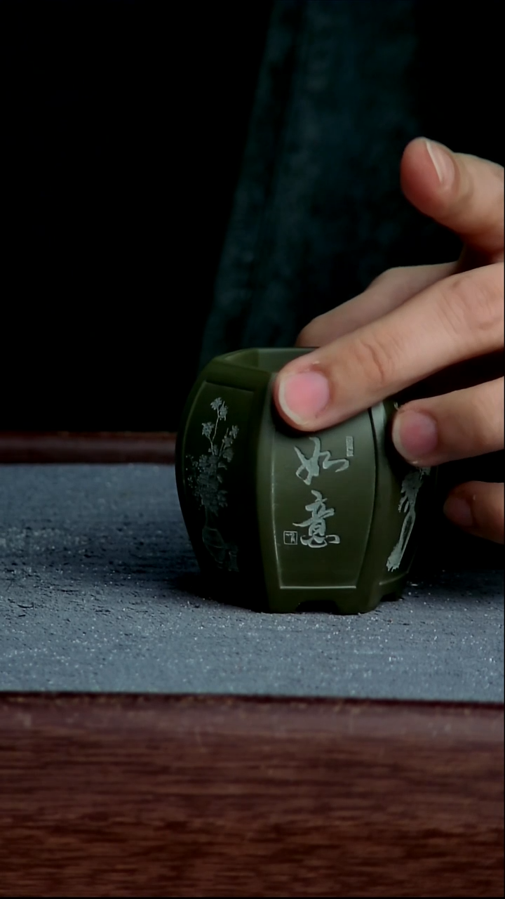 紫砂花盆3.5*5内径紫砂花盆