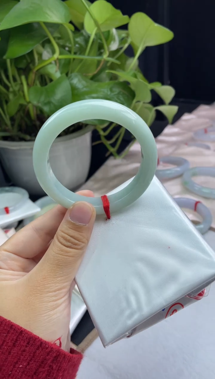 未镶嵌18#定制翡翠天然A货翡翠手镯52-53圈口