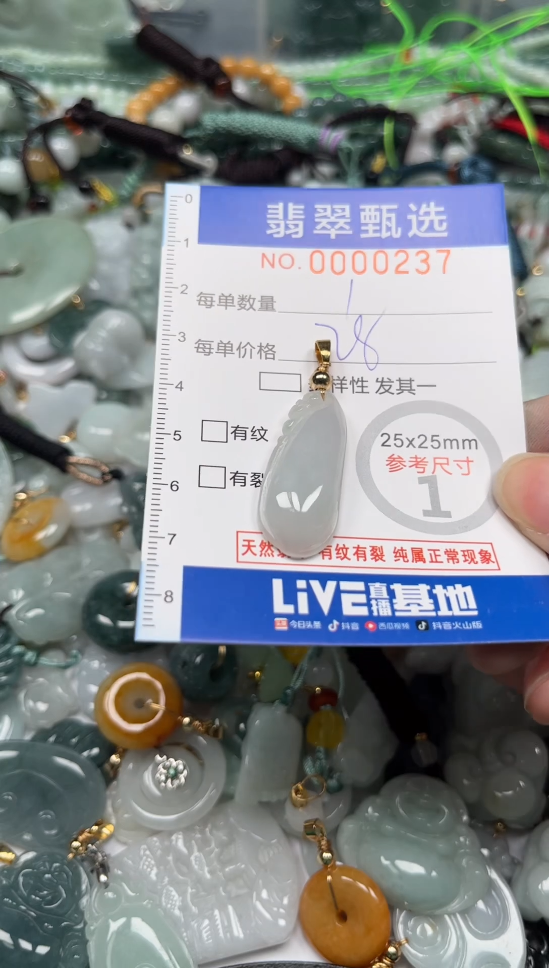 【闪购商品】翡翠颈饰未镶嵌00..0237