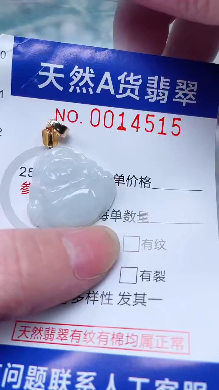 翡翠未镶嵌吊坠(不含链)1