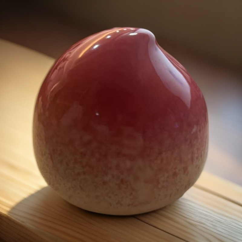 陶瓷寿桃茶叶罐手工制作适合茶叶收纳3165特惠