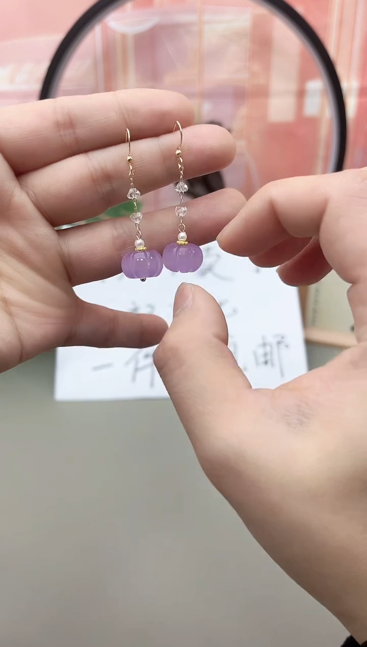 银S925镶嵌耳坠玛瑙/玉髓h655