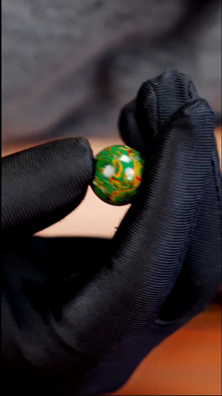 疯子大漆绿金螺钿15mm