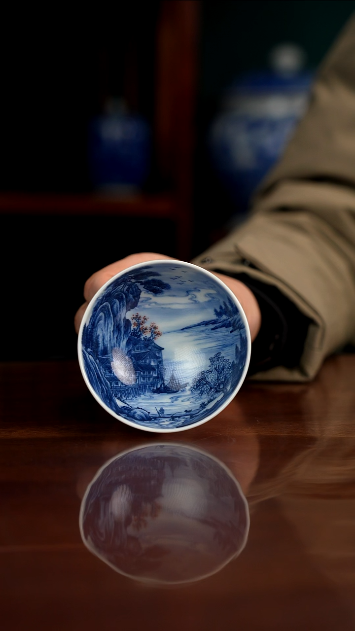 景琳藏 探幽图 古镇清韵