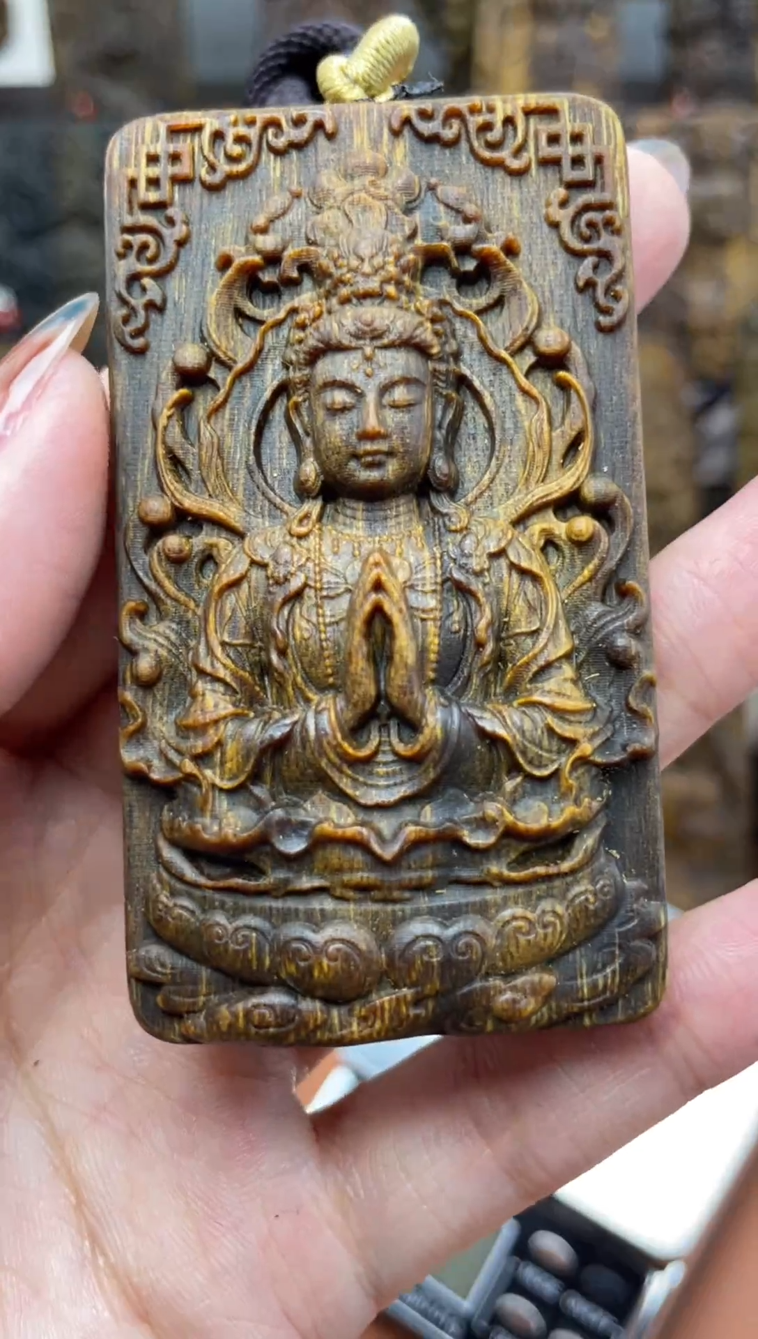 木芽庄 莲花观音7cm送养香瓶 