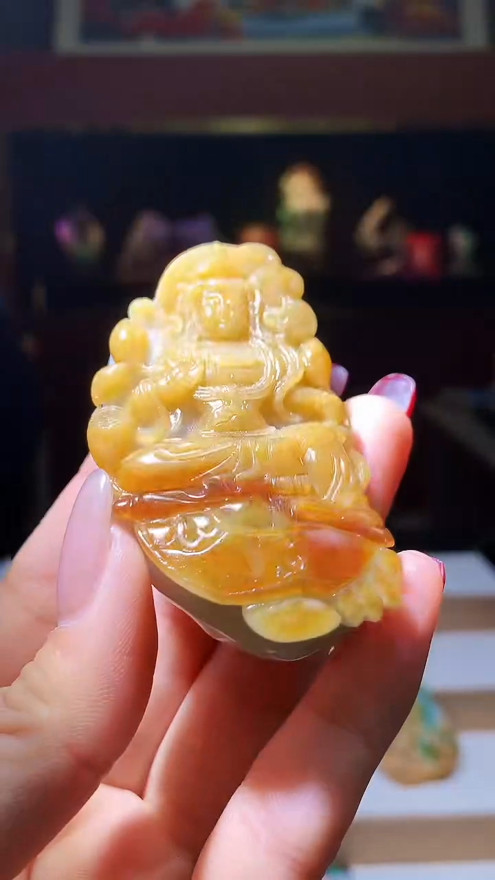 【闪购商品】定制翡翠未镶嵌1034hm-毛货挂件38