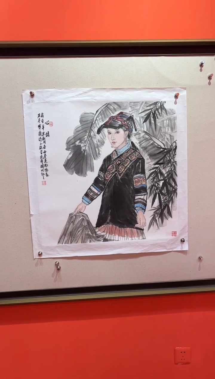 【闪购商品】绘画贺润川- 4平尺-国画作品 红