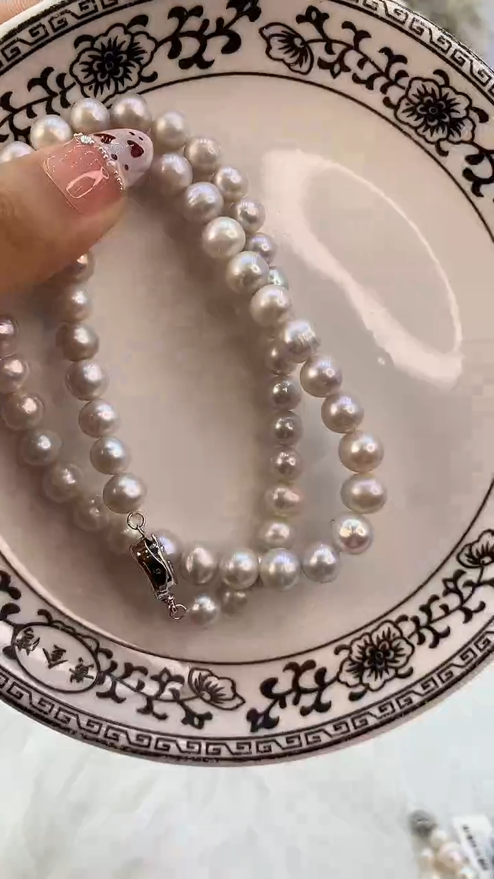 【闪购商品】淡水珍珠项链合金13