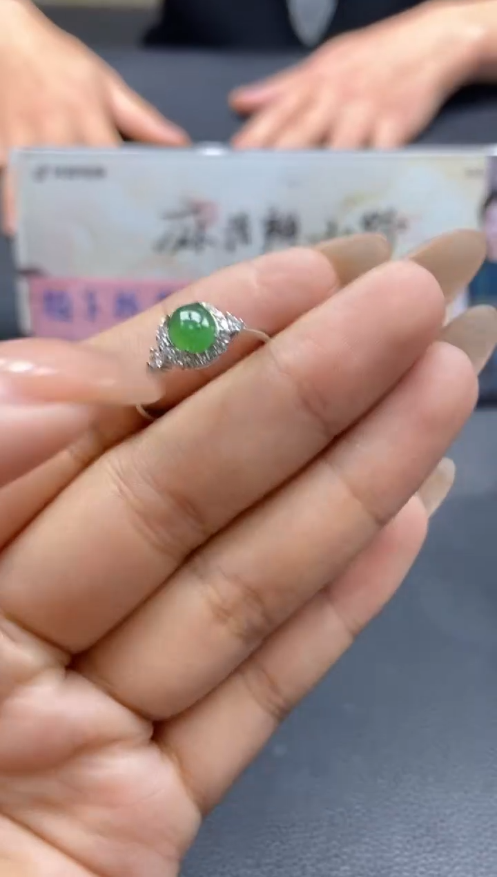 【闪购商品】翡翠戒指未镶嵌天然翡翠A货79