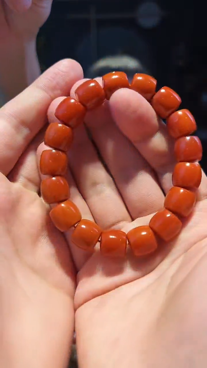 【闪购商品】南红玛瑙手串未镶嵌12+柿子黄