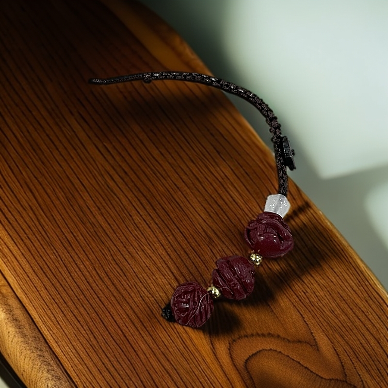 B109生肖平安扣钥匙扣挂饰编织绳单个（底色多样 发其一）