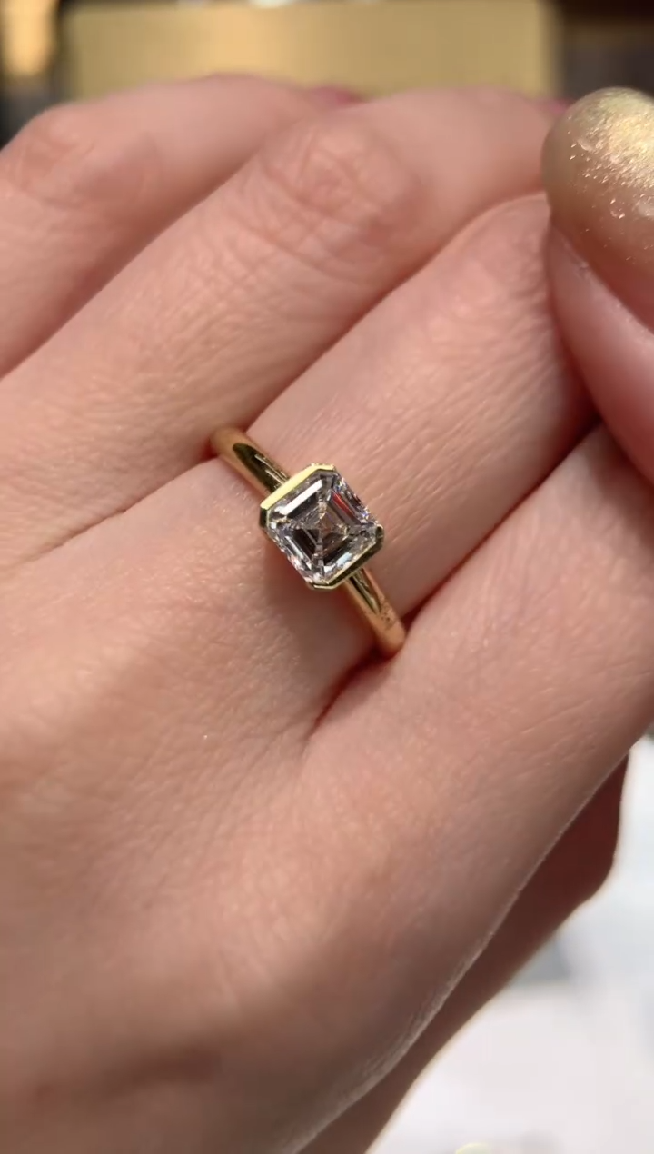 【闪购商品】实验室培育钻石18K金镶嵌阿斯切1ct12圈