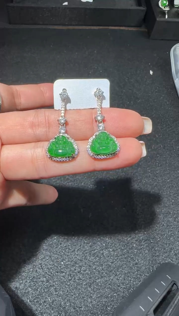 【闪购商品】翡翠耳饰未镶嵌多样性发货拍一发一