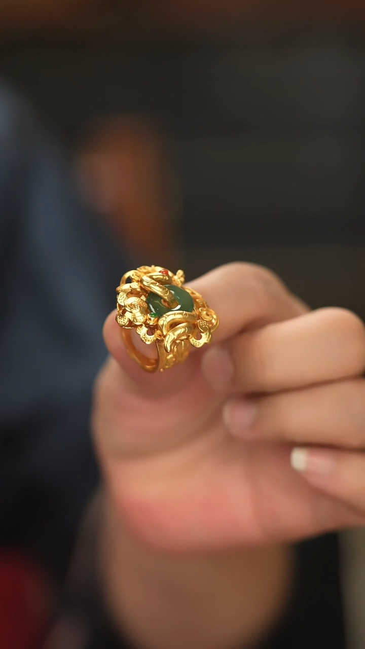 【闪购商品】翡翠戒指银S925镶嵌新款