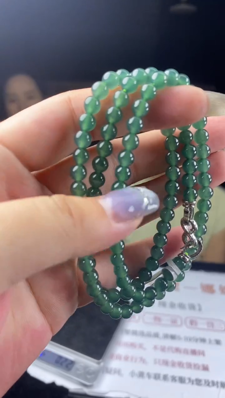 翡翠银S925镶嵌项链多样性-项链-E21