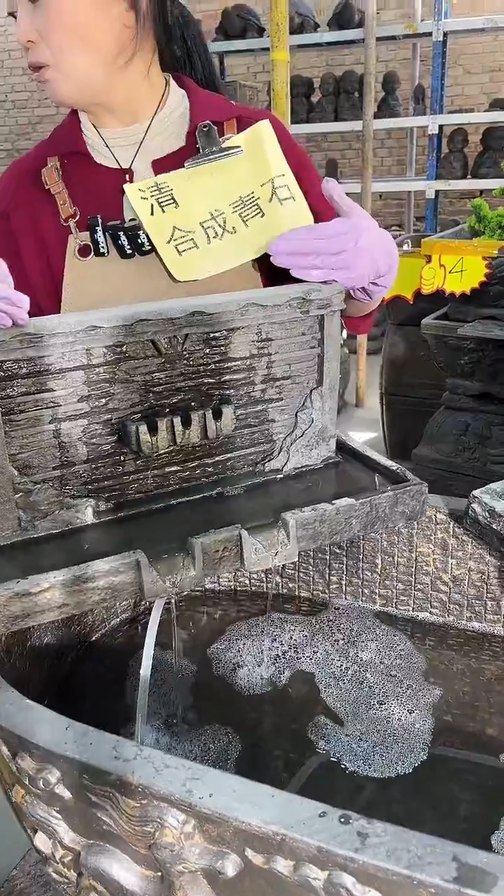 景墙流水新款不带盆