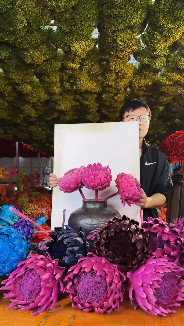 103   山前小麦 · 多色永生洋蓟3支