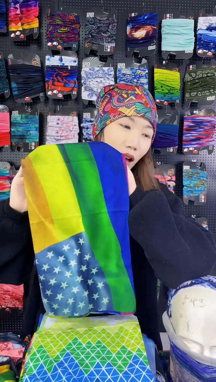 涤纶霞孤品面罩围脖百变魔术头巾发带