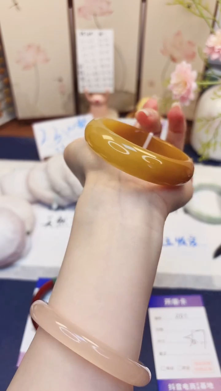 【闪购商品】石英质玉未镶嵌手镯201-财气镯-圈口56