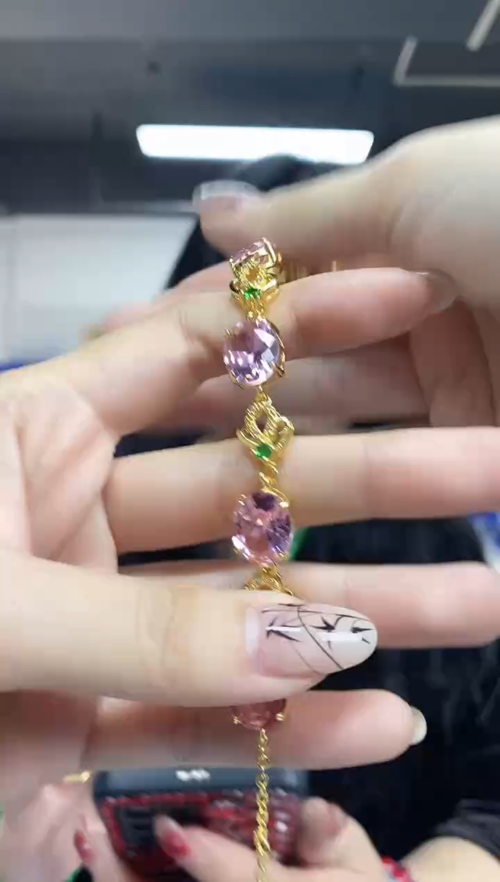 【闪购商品】托帕石手链未镶嵌多样性发其一颜色微差
