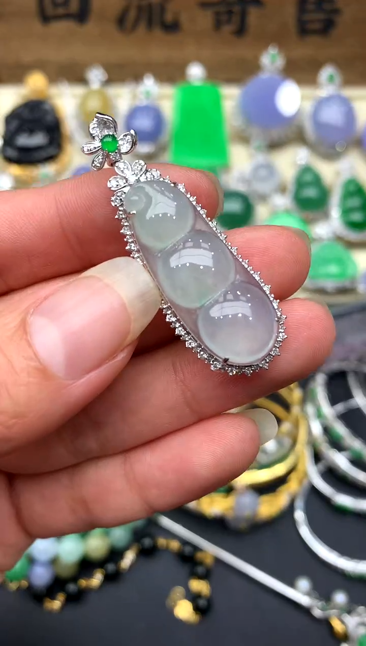 【闪购商品】翡翠颈饰18K金镶嵌270-中国好珍宝