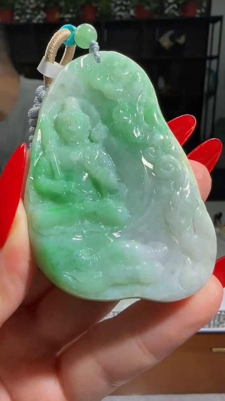 【闪购商品】翡翠颈饰未镶嵌天然翡翠A货吊坠