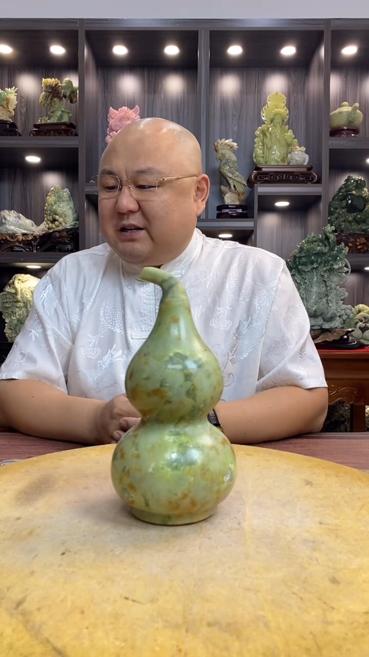 玉禅****） 玉岫岩料手工雕刻摆件居家装饰送礼一物一图