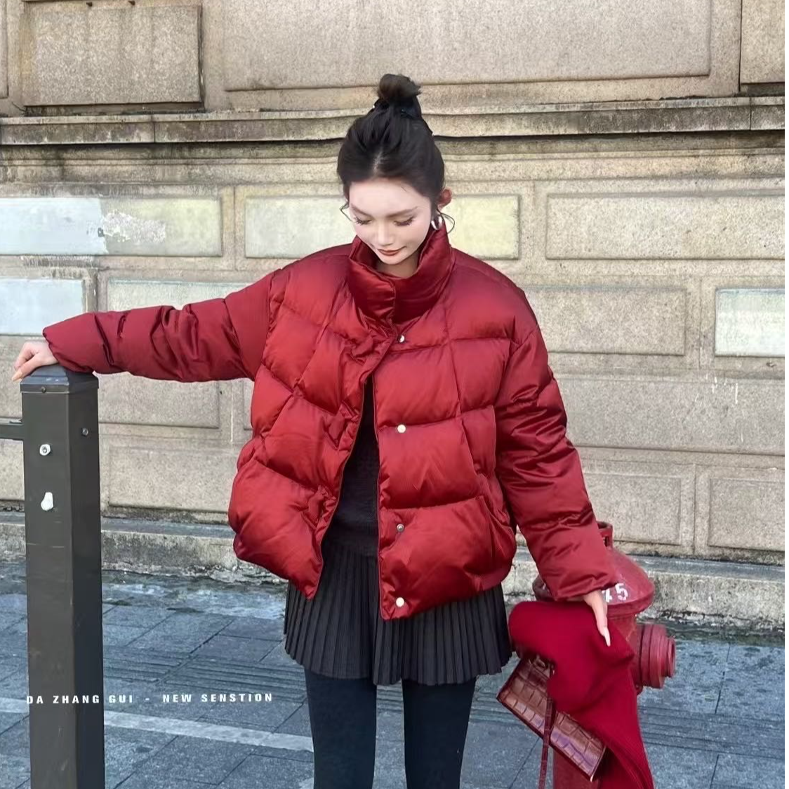 妮子严选新款冬季休闲时尚百搭流行羽绒服9765