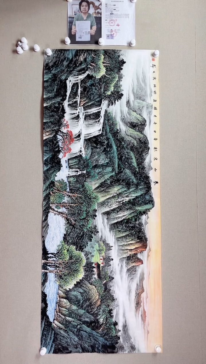 【闪购商品】国画180*68 何国进何国进何国进何国进