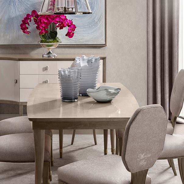 美克美家Rehome【烟灰色花朵】高档轻奢电视柜装饰摆件玄关柜摆件A