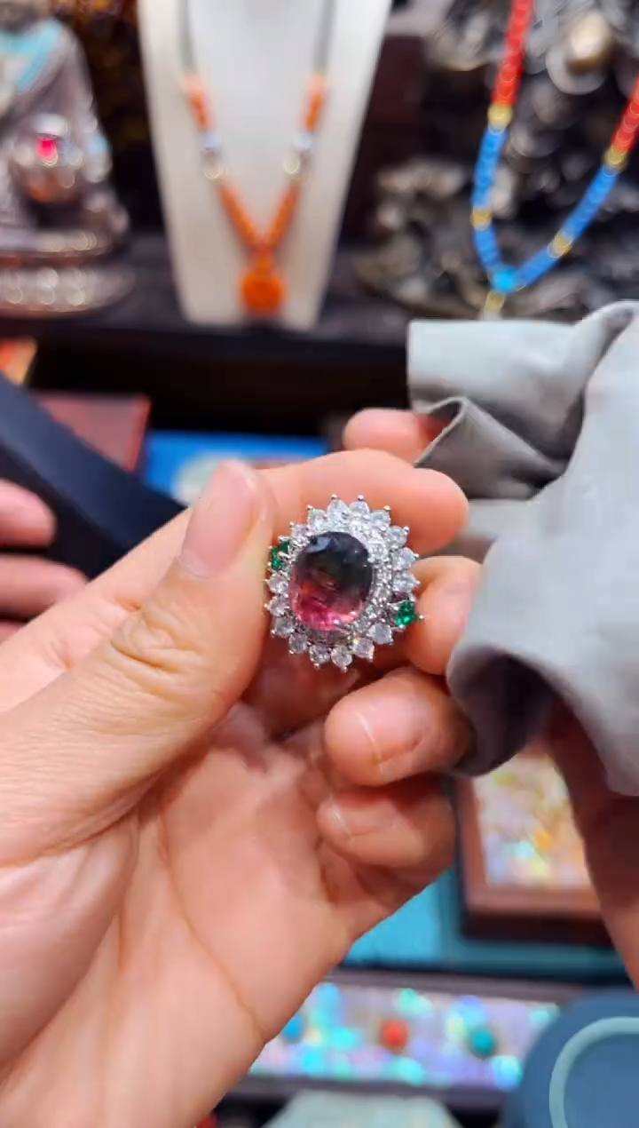 【闪购商品】碧玺1银S925镶嵌欣妹专属精选链接a599789