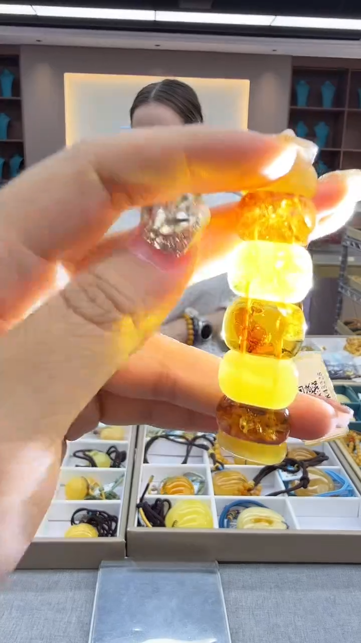手链琥珀未镶嵌285秒拍号 假一罚三 