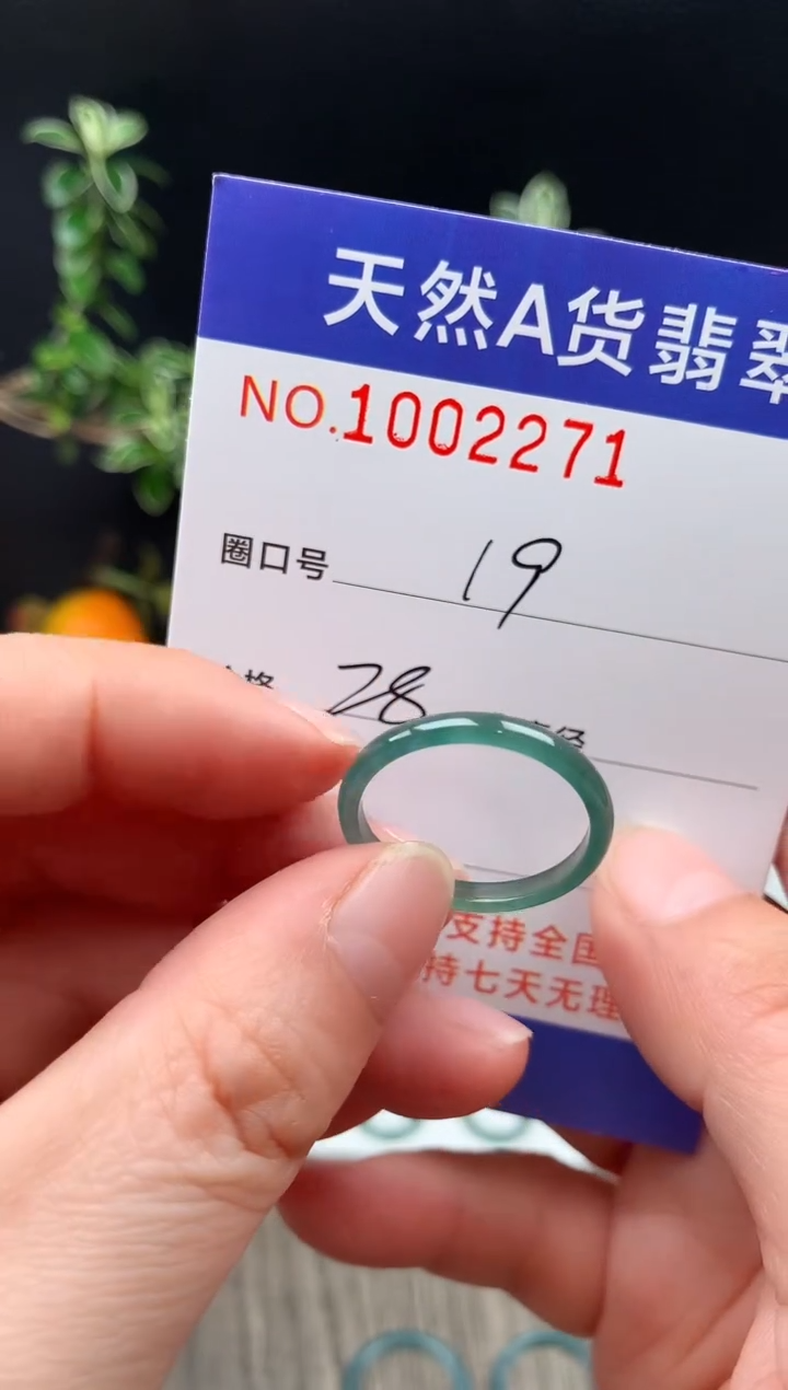 未镶嵌戒指翡翠19#