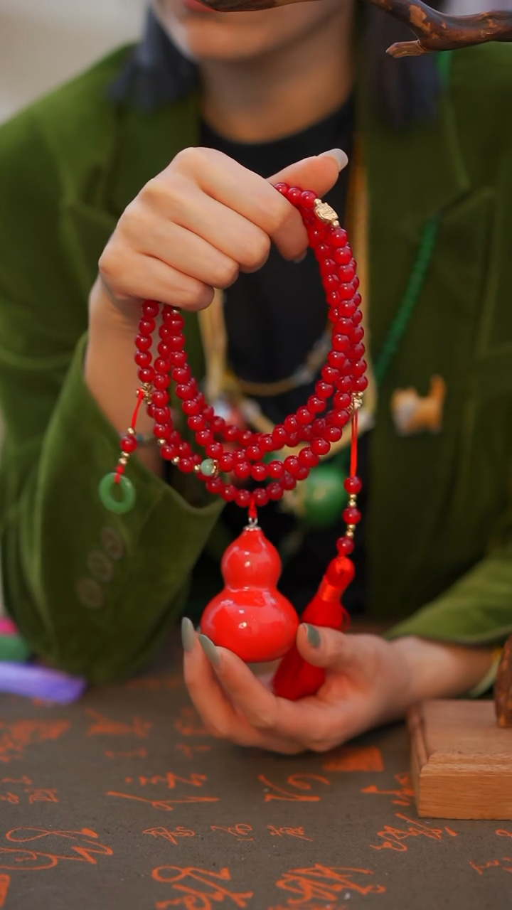 183非遗漆手艺工天然葫芦文玩福禄