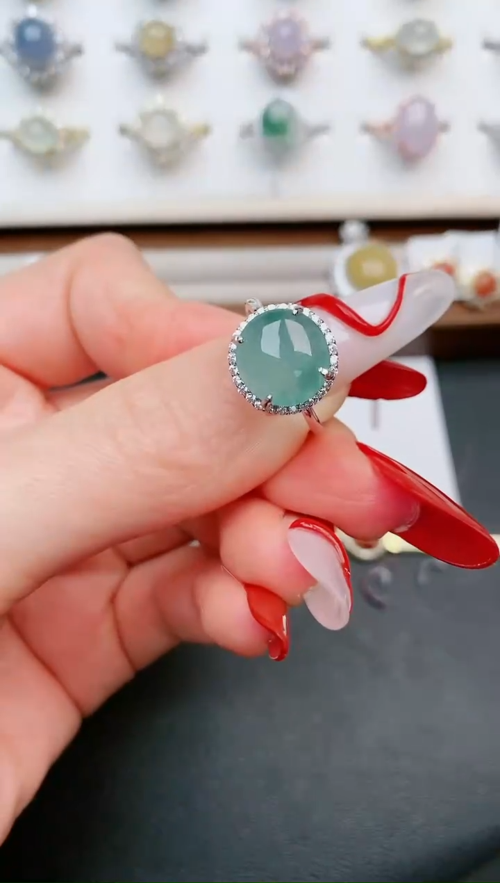 【闪购商品】翡翠戒指银S925镶嵌.....
