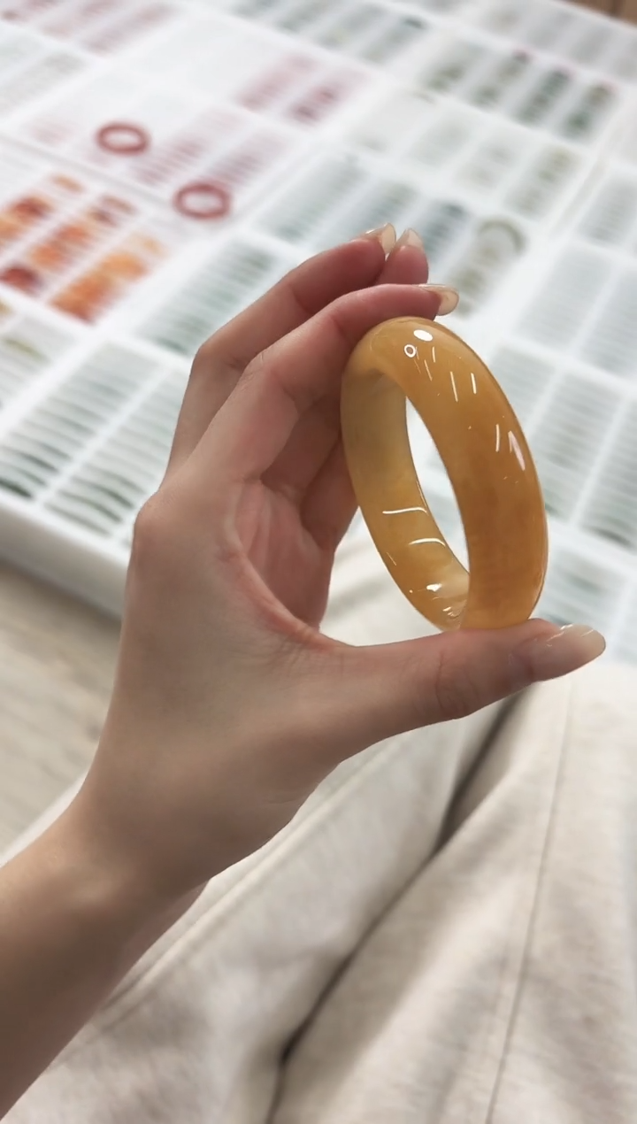 未镶嵌手镯石英质玉65-51HU