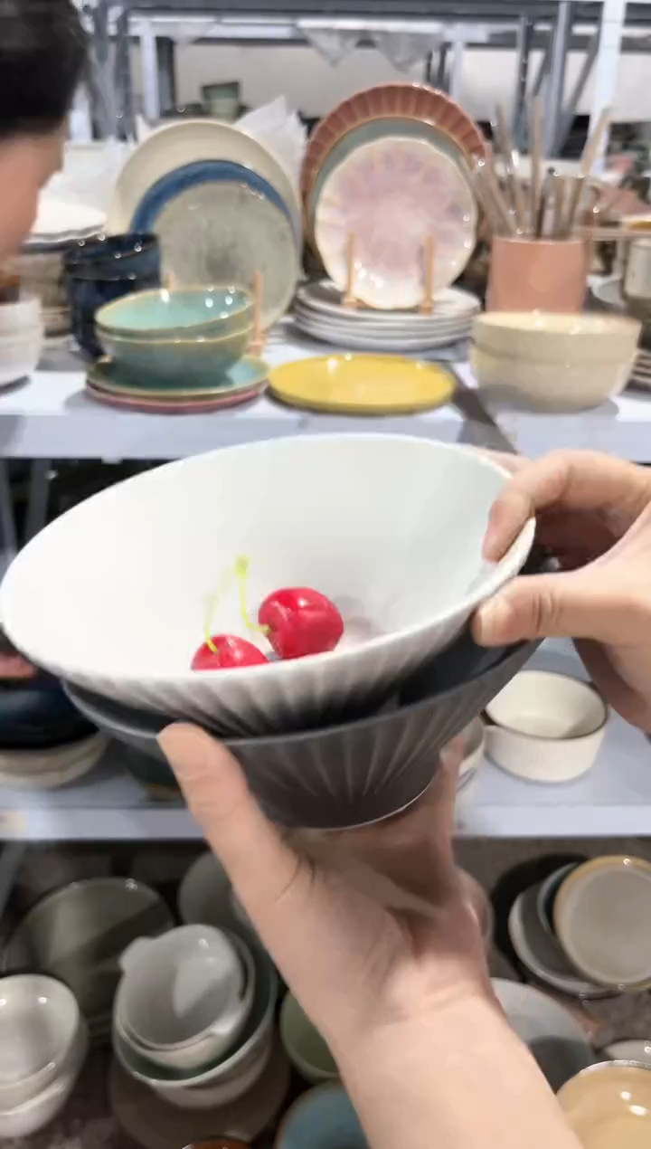 【闪购商品】瓷片外贸尾货微瑕满20包邮X2 7寸斗笠